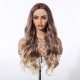 Hosszú hullámos invisible lace front paróka
