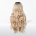 Szintetikus női paróka szőke Invisible lace front
