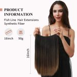 Szintetikus barna hajhosszabbítás