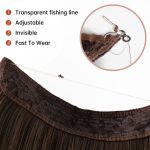 Szintetikus barna hajhosszabbítás