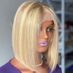 Valódi hajból készült női paróka szőke