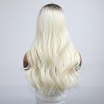 Szintetikus női paróka szőke Invisible lace front